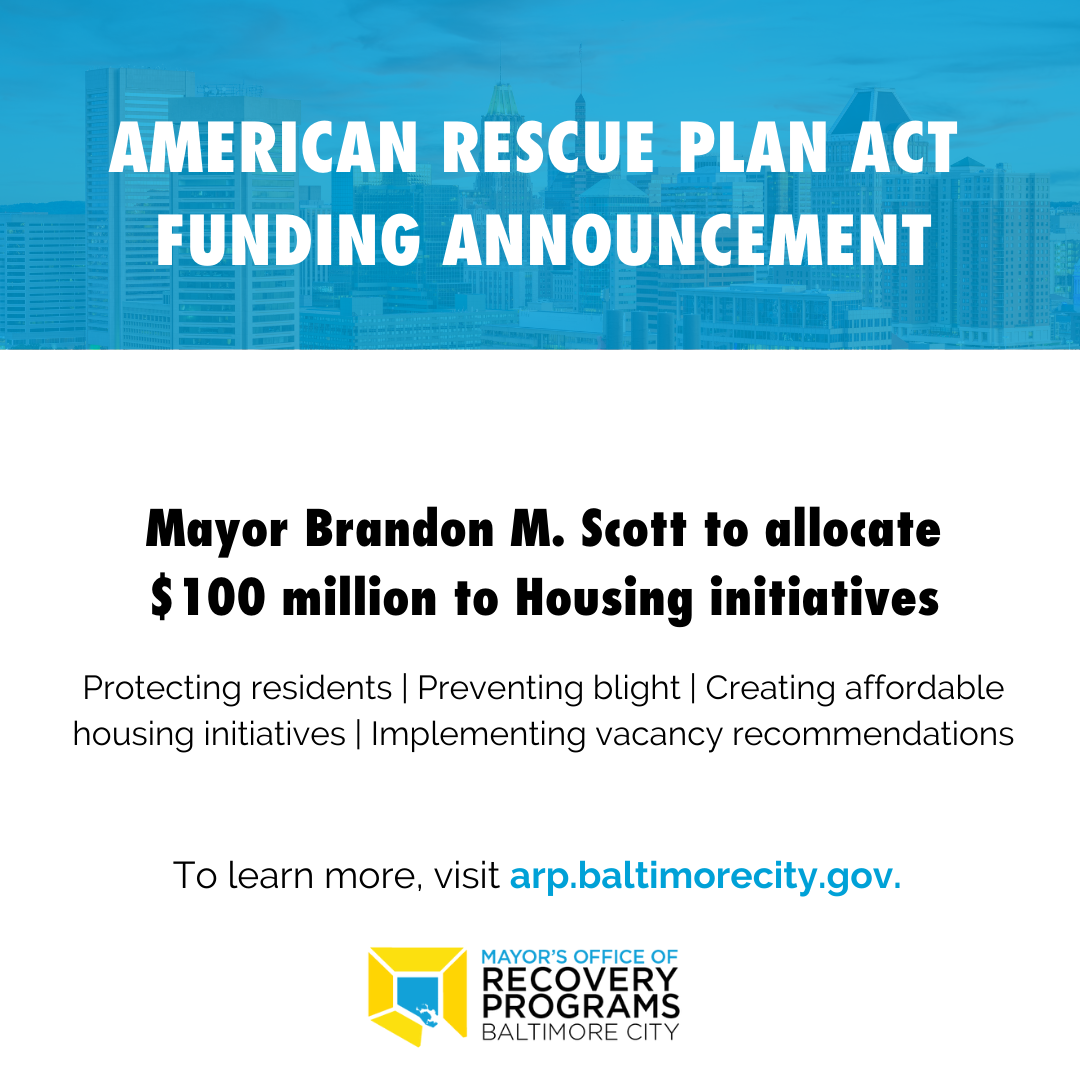 Scott Administration Directs Funds to Protect Residents, Prevent Blight, Create Affordable Housing Initiatives, and Implement Vacancy Recommendations