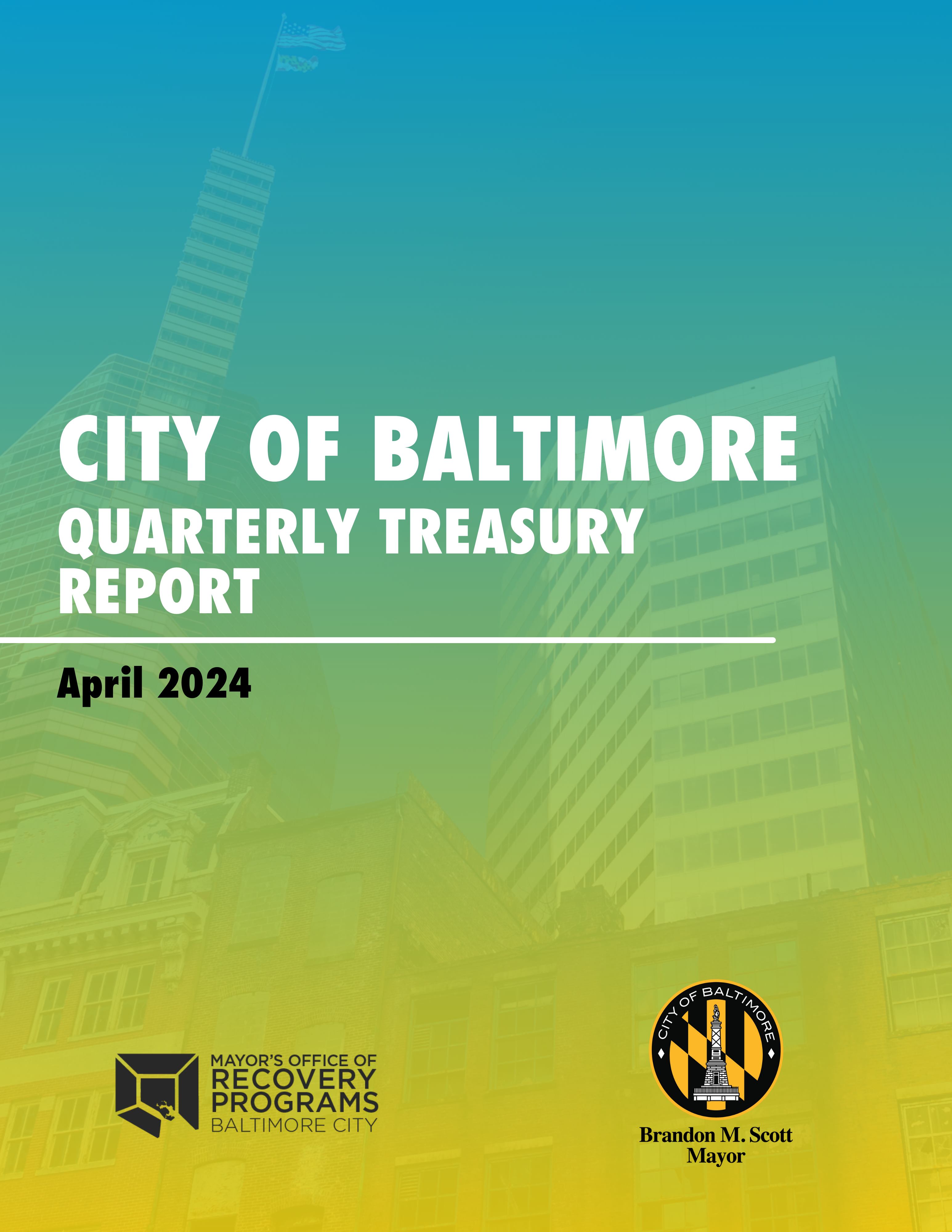 April 2024 Quarterly Treasury Report Cover